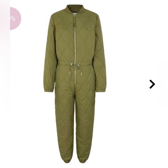 Global Funk G-Isolde jumpsuit women’s Small Pale Olive - Picture 3 of 4